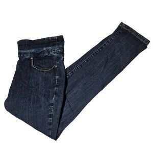 Lee Skinny Leg Mid Rise Sculpting Jeans Womens Size 32 Waist Dark Wash Denim